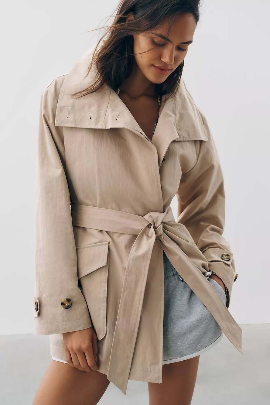 Varley Celina Belted Trench Jacket Size Small NWT
